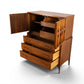 Kent Coffey Perspecta Vintage Mid Century Modern Highboy Dresser Armoire c. 1960s