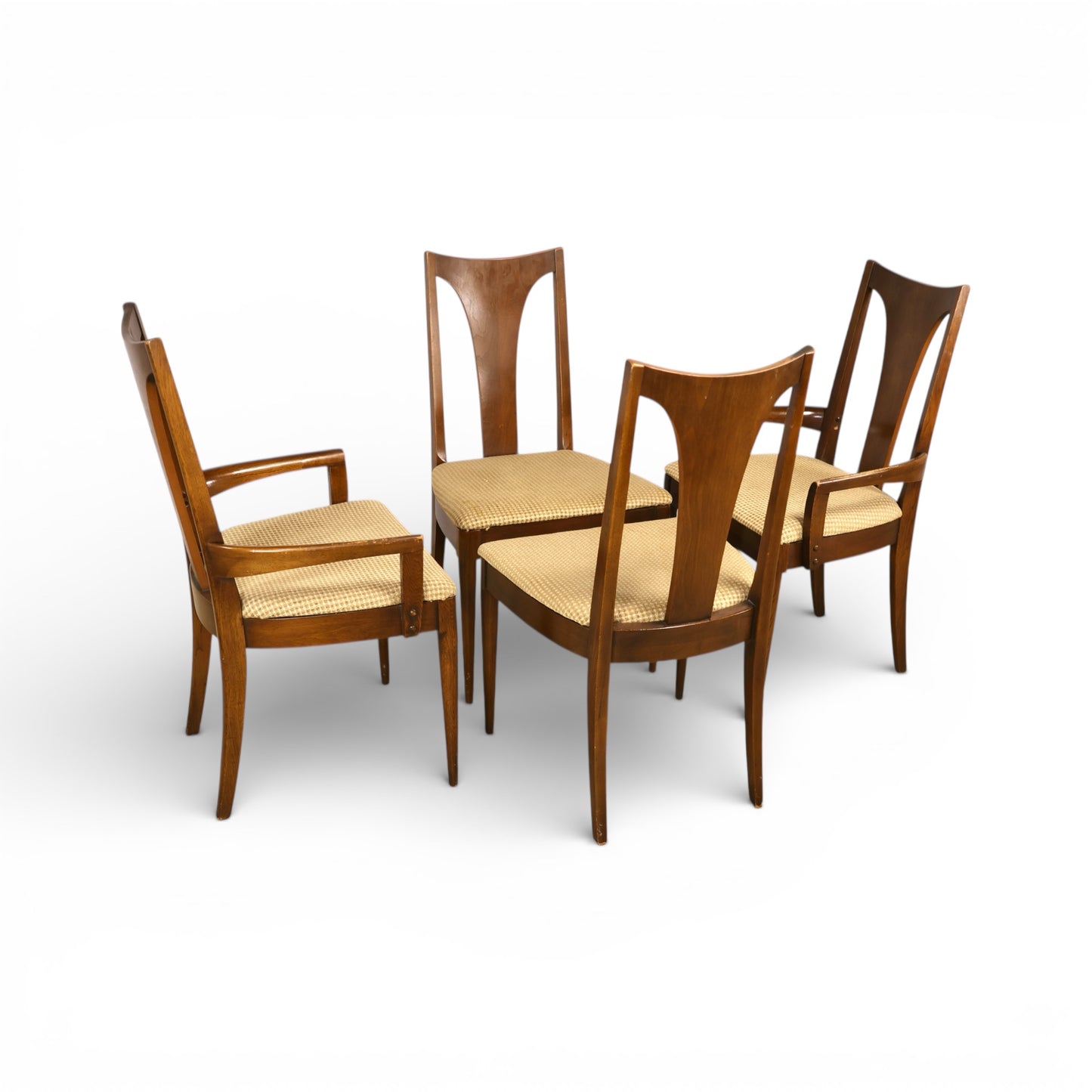 Broyhill Brasilia Set of 4 Vintage Mid Century Modern Dining Chairs c. 1960s