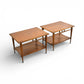 Andre Bus for Lane Acclaim Vintage Pair of Mid Century Modern End Tables c. 1960s