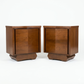 Sculptural Atomic Style Vintage Mid Century Modern Pair of Nightsta... — hardware detail