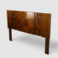 Lane Staccato Vintage Brutalist Mid Century Modern Queen Headboard c. 1960s