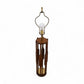 Modeline Attributed Vintage Mid Century Modern Walnut and Brass Table Lamp c. 1960s