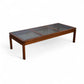 Kristiansen Thomassen Vintage Danish Mid Century Modern Teak and Smoke Glass Coffee Table