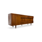 American of Martinsville Vintage Mid Century Modern Brutalist Lowboy Dresser c. 1960s