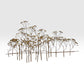 Curtis Jere Vintage Mid Century Modern 'The Elms' Wall Sculpture c. 1960s