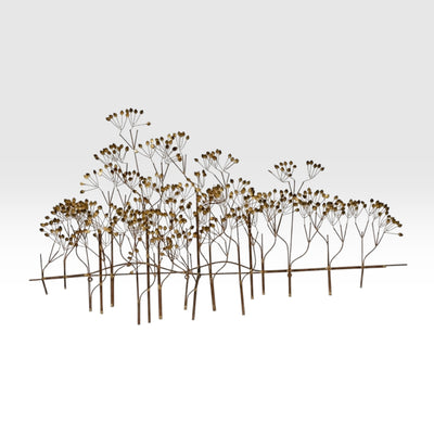 Curtis Jere Vintage Mid Century Modern 'The Elms' Wall Sculpture c. 1960s