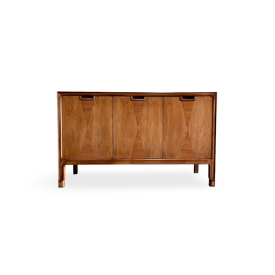 John Stuart for Mount Airy Janus Collection Mid Century Modern Vint... — walnut construction, front view
