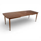 United Furniture Vintage Mid Century Modern Dining Table with 3 Leafs c. 1960s