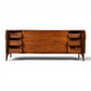 Kent Coffey Perspecta Vintage Mid Century Modern 12 Drawer Lowboy Dresser c. 1960s