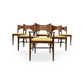 Broyhill Premier Saga Set of 6 Vintage Mid Century Modern Dining Chairs c. 1960s