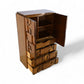 Lane Staccato Vintage Brutalist Mid Century Modern Armoire c. 1960s