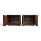 Lane Staccato Vintage Mid Century Modern Brutalist Nightstand Pair c. 1970s