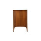 Kent Coffey Perspecta lowboy dresser side profile view in walnut
