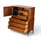 Kent Coffey Perspecta highboy dresser angled open view showing drawer construction