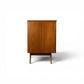 Young Manufacturing lowboy dresser side profile view in walnut
