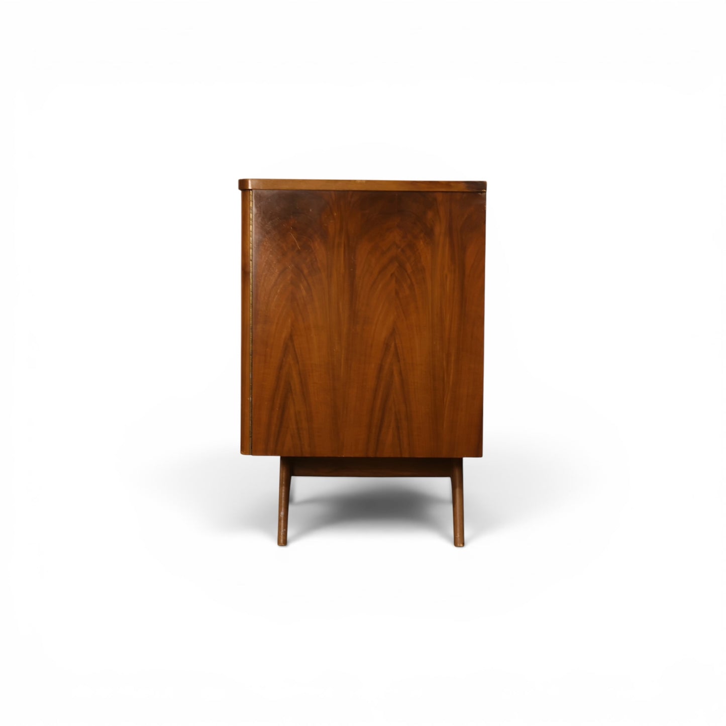 Young Manufacturing lowboy dresser opposite side profile view showing case depth