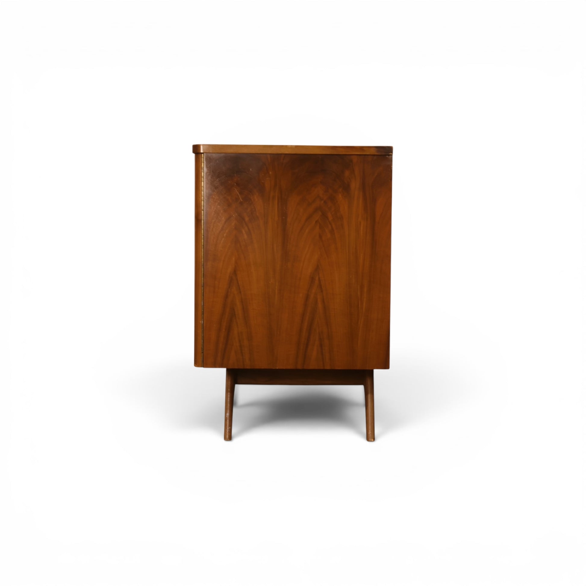 Young Manufacturing lowboy dresser opposite side profile view showing case depth