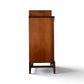 Helen Hobey Baker burl and walnut highboy dresser side profile