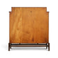 Helen Hobey Baker burl and walnut highboy dresser back view