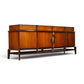 Helen Hobey Baker burl and walnut lowboy dresser three-quarter view
