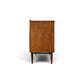 Broyhill Sculptra walnut lowboy dresser side profile
