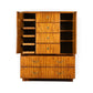 Drexel Accolade campaign style gentleman's highboy dresser front view with doors open