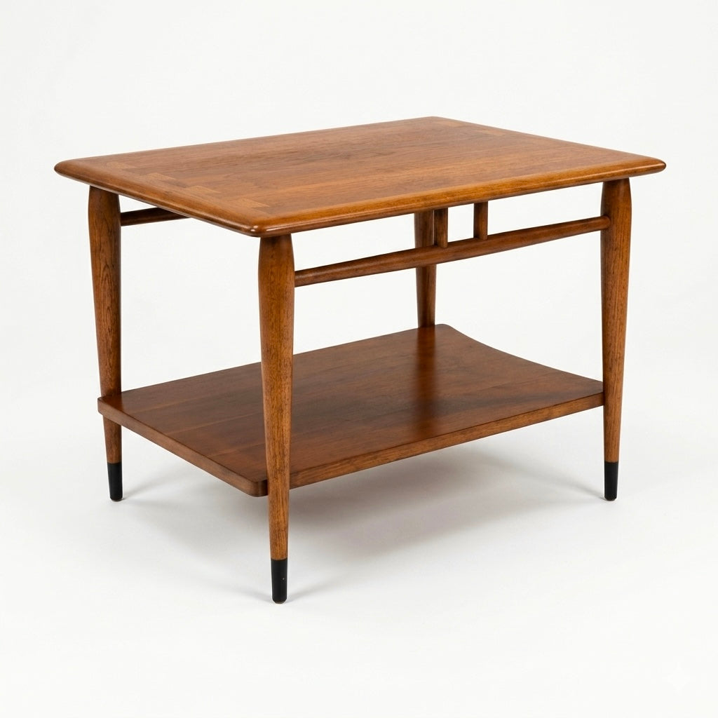 Lane Acclaim Vintage Mid Century Modern Two Tier Side Table c. 1960s — view 4