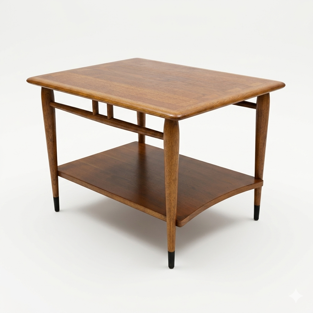 Lane Acclaim Vintage Mid Century Modern Two Tier Side Table c. 1960s — view 2