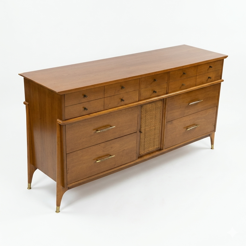 R-Way Vintage Mid Century Modern Lowboy Dresser c. 1960s