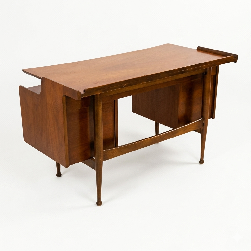 Hooker Mainline Vintage Mid Century Modern Desk c. 1960s — view 3