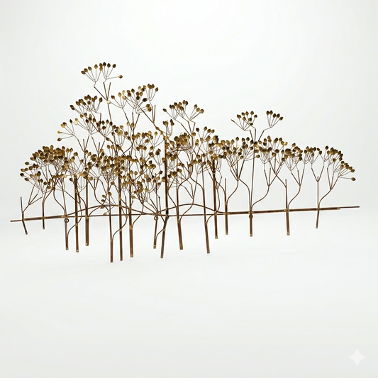 Curtis Jere Vintage Mid Century Modern 'The Elms' Wall Sculpture c. 1960s