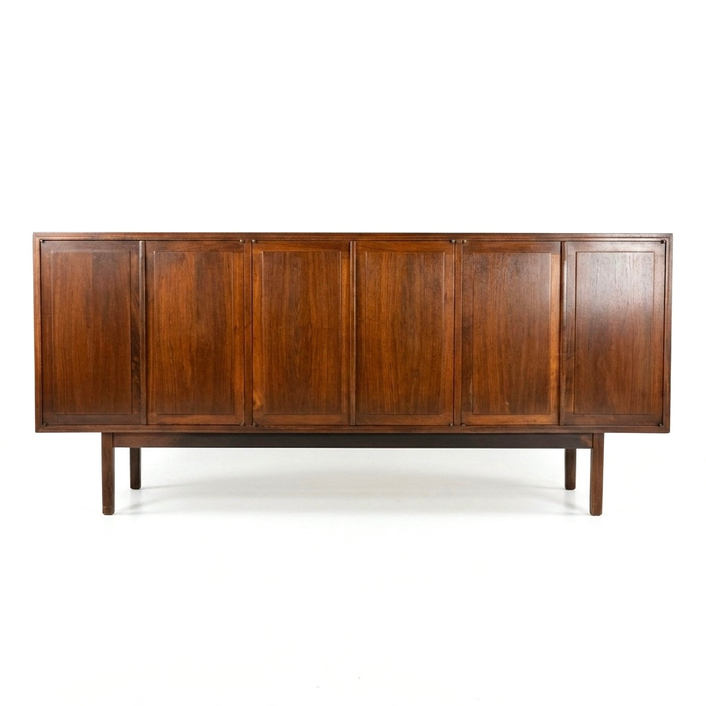 Jack Cartwright for Founders Vintage Mid Century Modern Walnut Credenza c. 1960s — view 2