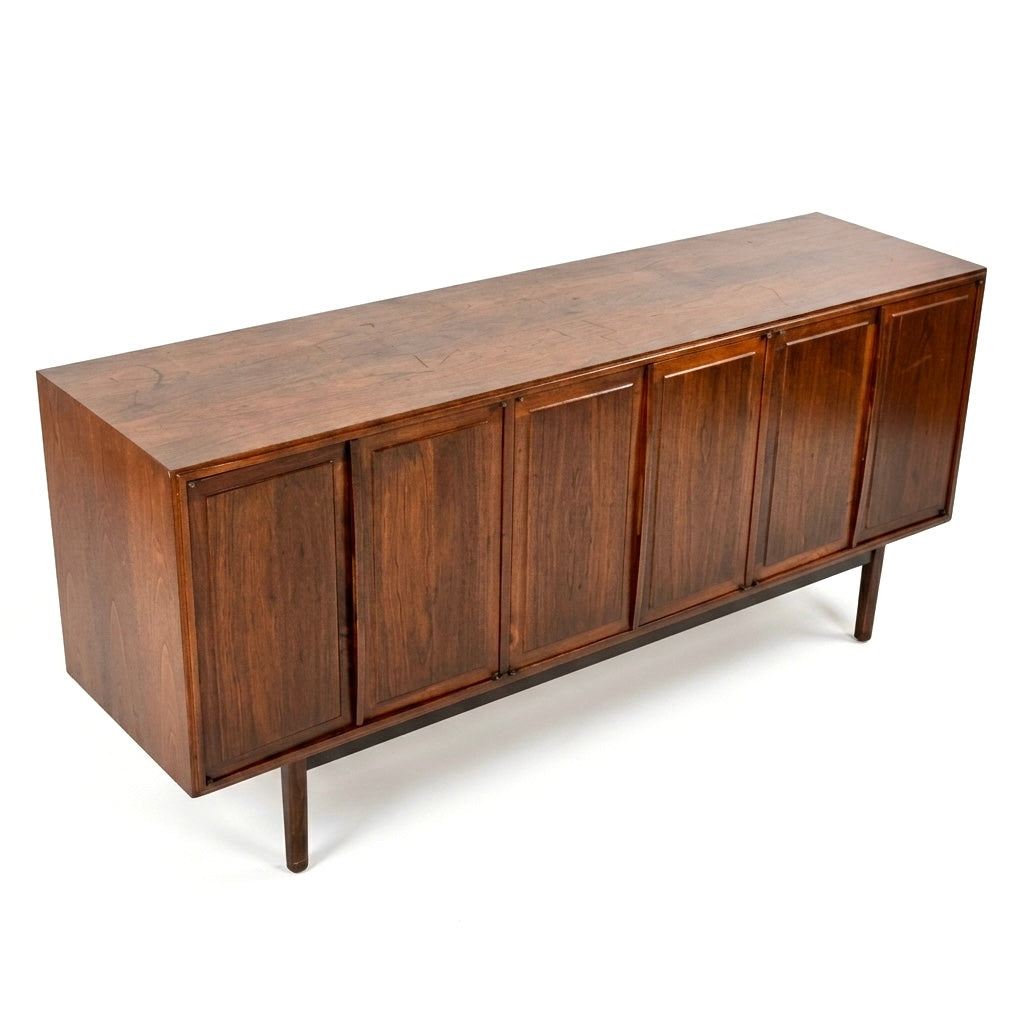 Jack Cartwright for Founders Vintage Mid Century Modern Walnut Credenza c. 1960s — view 4