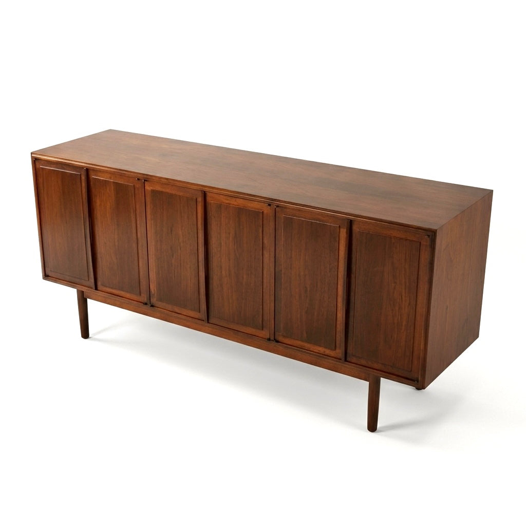 Jack Cartwright for Founders Vintage Mid Century Modern Walnut Credenza c. 1960s — view 5