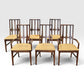 Broyhill Brasilia Vintage Mid Century Modern Set of 6 Dining Chairs c. 1960s