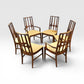 Broyhill Brasilia Vintage Mid Century Modern Set of 6 Dining Chairs c. 1960s