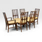 Broyhill Brasilia Vintage Mid Century Modern Set of 6 Dining Chairs c. 1960s