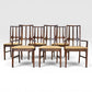 Broyhill Brasilia Vintage Mid Century Modern Set of 6 Dining Chairs c. 1960s