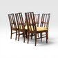 Broyhill Brasilia Vintage Mid Century Modern Set of 6 Dining Chairs c. 1960s