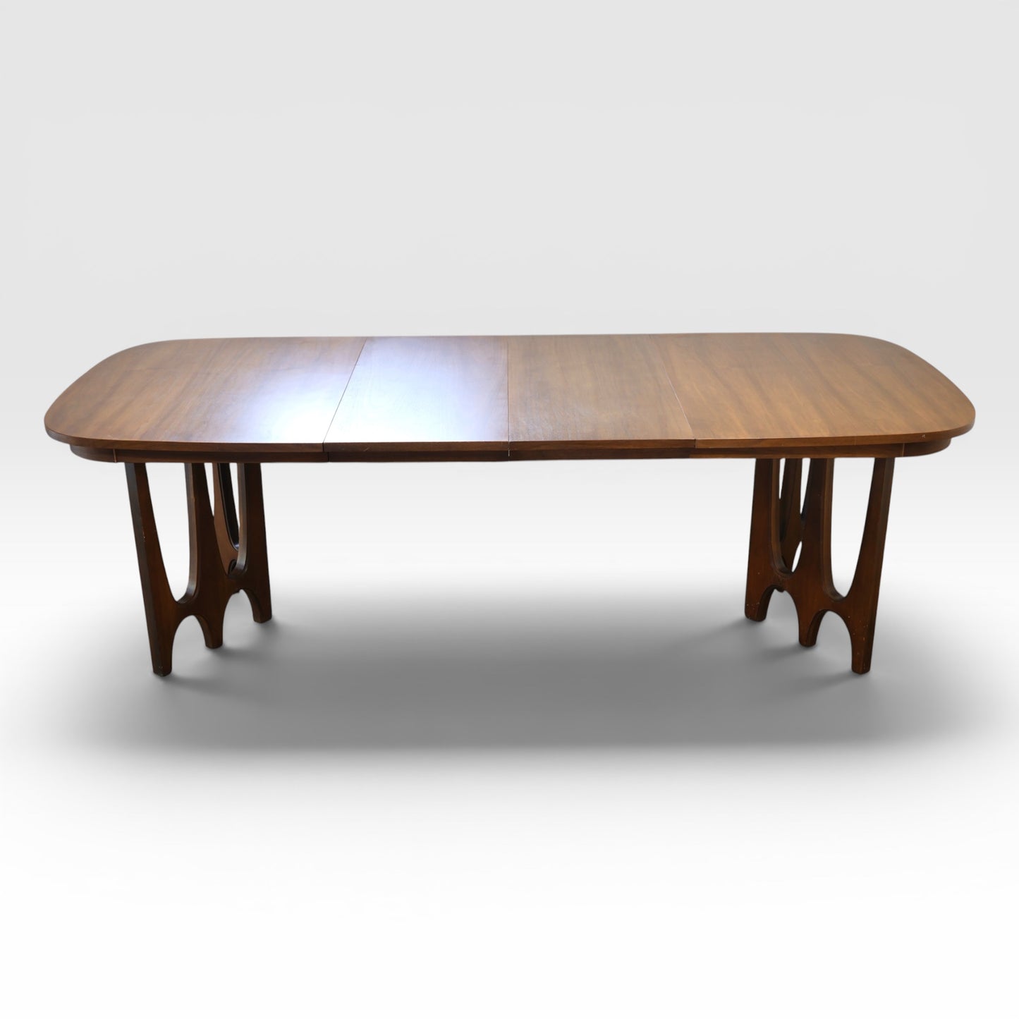 Broyhill Brasilia II Vintage Mid Century Modern Extension Dining Table and 2 Leafs c. 1960s