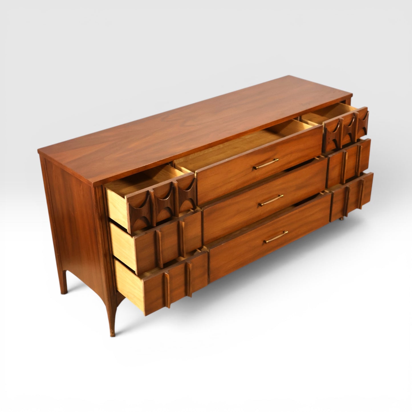 Kent Coffey Perspecta Vintage Mid Century Modern Lowboy Dresser c. 1960s