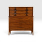 Kent Coffey Perspecta Vintage Mid Century Modern Highboy Dresser c. 1960s