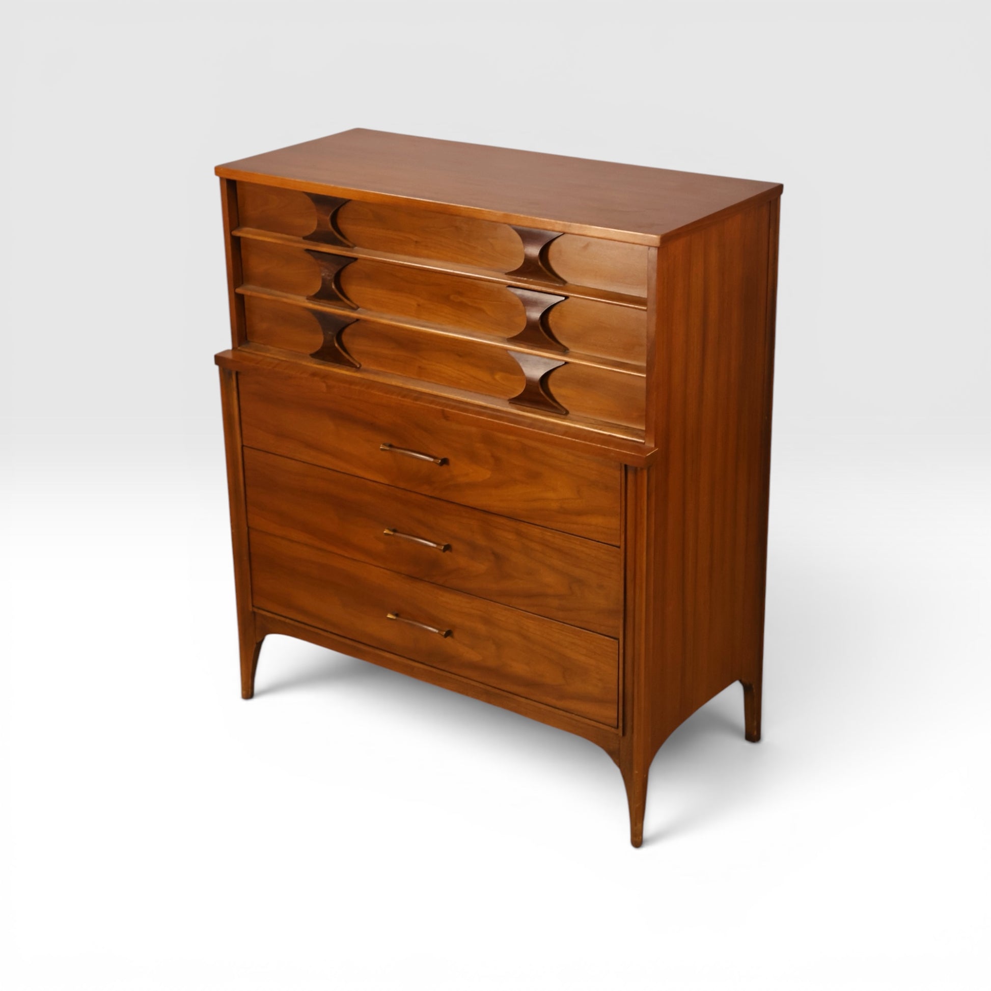 Kent Coffey Perspecta Vintage Mid Century Modern Highboy Dresser c. 19 – MOD CITY MADNESS Kent Coffey Perspecta Vintage Mid Century Modern Highboy Dresser c. 19 – MOD CITY MADNESS