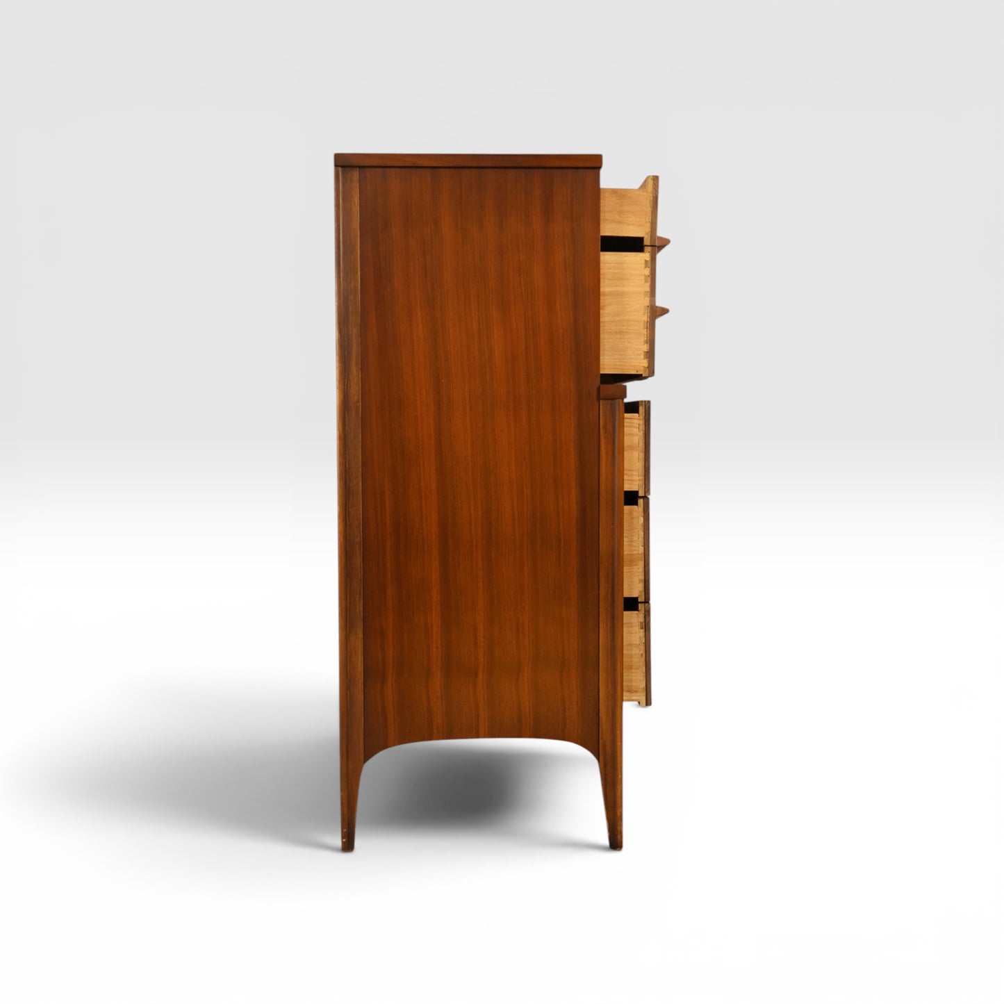 Kent Coffey Perspecta Vintage Mid Century Modern Highboy Dresser c. 1960s