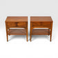 Kent Coffey Perspecta Vintage Mid Century Modern Pair of Nightstands c. 1960s