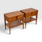 Kent Coffey Perspecta Vintage Mid Century Modern Pair of Nightstands c. 1960s