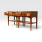 Kent Coffey Perspecta Vintage Mid Century Modern Pair of Nightstands c. 1960s