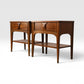 Kent Coffey Perspecta Vintage Mid Century Modern Pair of Nightstands c. 1960s