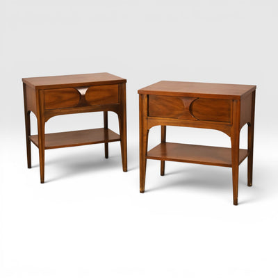 Kent Coffey Perspecta Vintage Mid Century Modern Pair of Nightstands c. 1960s