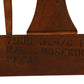 Factory stencil on Kent Coffey Perspecta headboard noting 4/6 full or queen size and walnut rosewood pecan construction